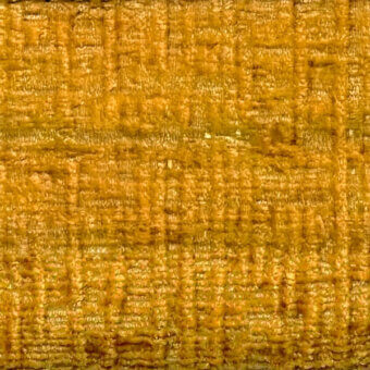 Golden-yellow woven fabric texture displays a grid pattern with raised ridges, labeled “egoitaliano marlys 36,” and a slightly rough surface.